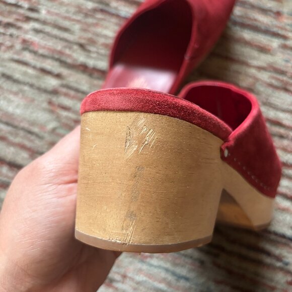 Charlotte Stone Martino Clog in Chili Size 9 - Picture 5 of 7